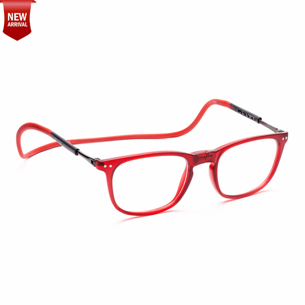 Vintage Square Hang In Neck Reading Glasses With Flexible Head Band.