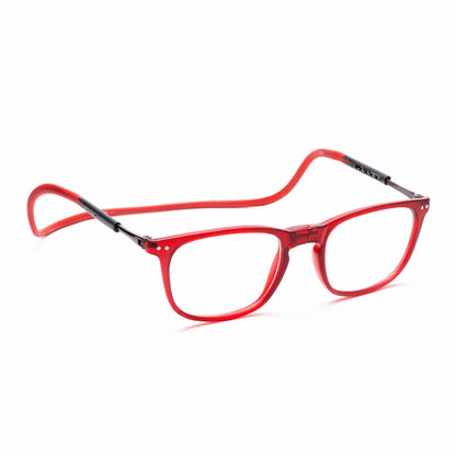 Vintage Square Hang In Neck Reading Glasses With Flexible Head Band.