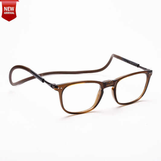 Vintage Square Hang In Neck Reading Glasses With Flexible Head Band.