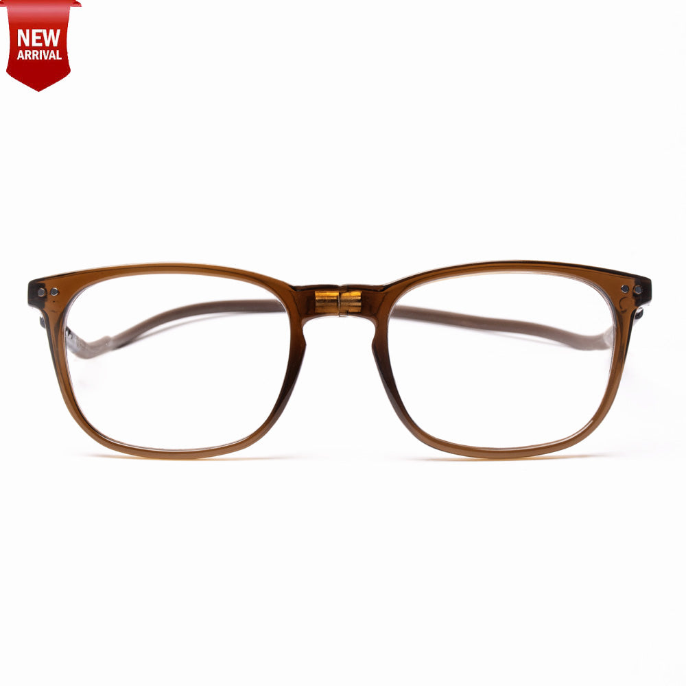 Vintage Square Hang In Neck Reading Glasses With Flexible Head Band.