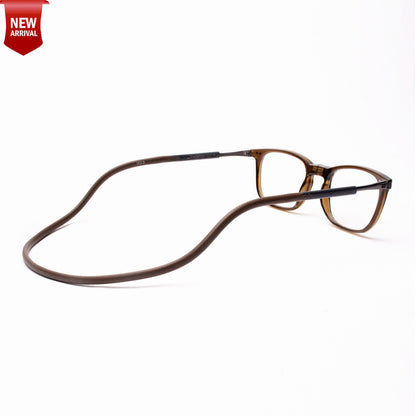 Vintage Square Hang In Neck Reading Glasses With Flexible Head Band.