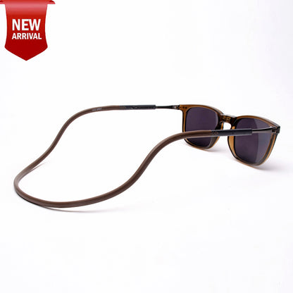 Vintage Square- Brown Frame -Magnetic Sunglasses (VC34)