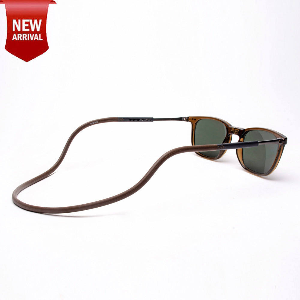 Vintage Square- Brown Frame -Magnetic Sunglasses (VC31)