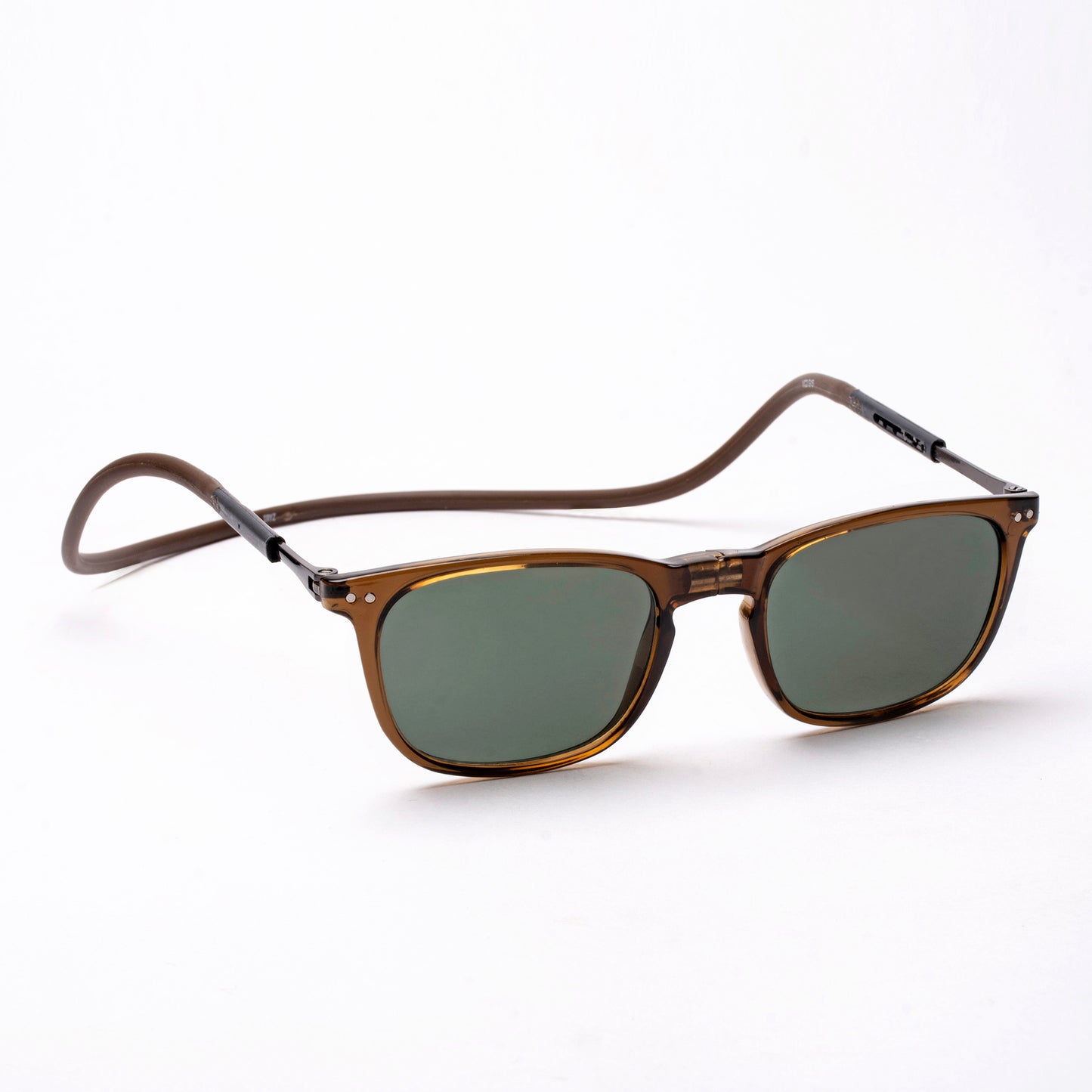 Vintage Square- Brown Frame -Magnetic Sunglasses (VC34)