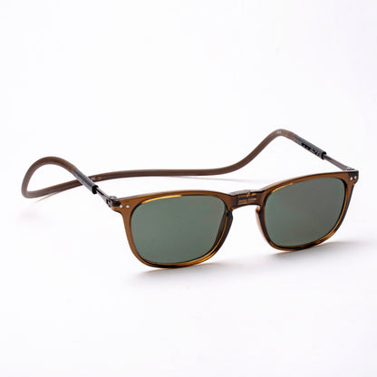 Vintage Square- Brown Frame -Magnetic Sunglasses (VC34)