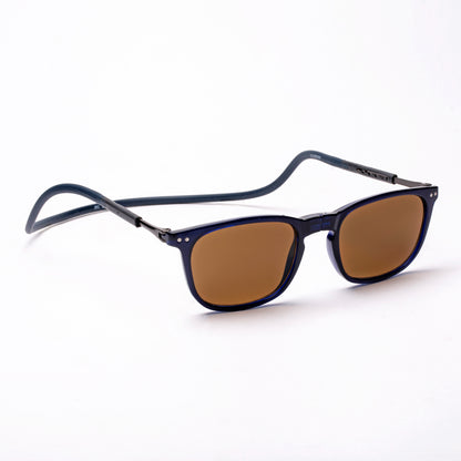 Vintage Square- Dark Blue Frame -Magnetic Sunglasses (VC43)