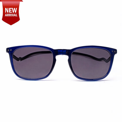 Vintage Square- Dark Blue Frame -Magnetic Sunglasses (VC44)