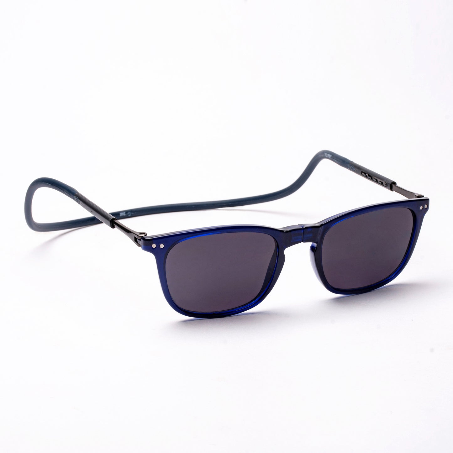 Vintage Square- Dark Blue Frame -Magnetic Sunglasses (VC43)