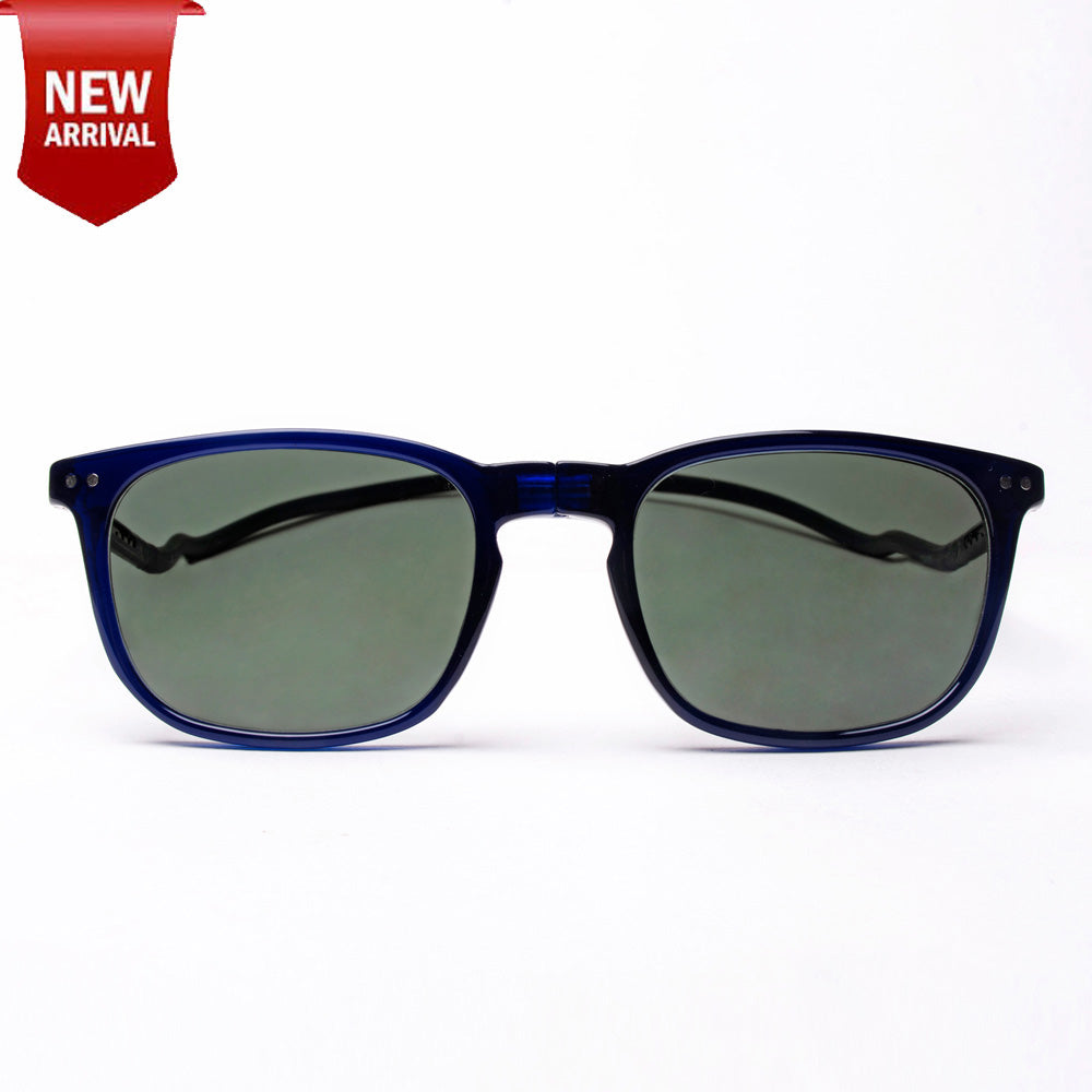 Vintage Square- Dark Blue Frame -Magnetic Sunglasses (VC41)