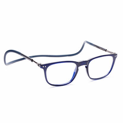 Vintage Square Hang In Neck Reading Glasses With Flexible Head Band.
