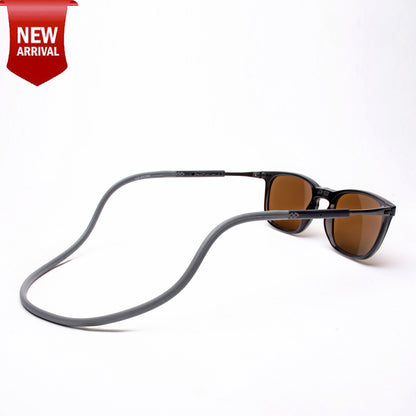 Vintage Square- Dark Grey Frame -Magnetic Sunglasses (VC53)