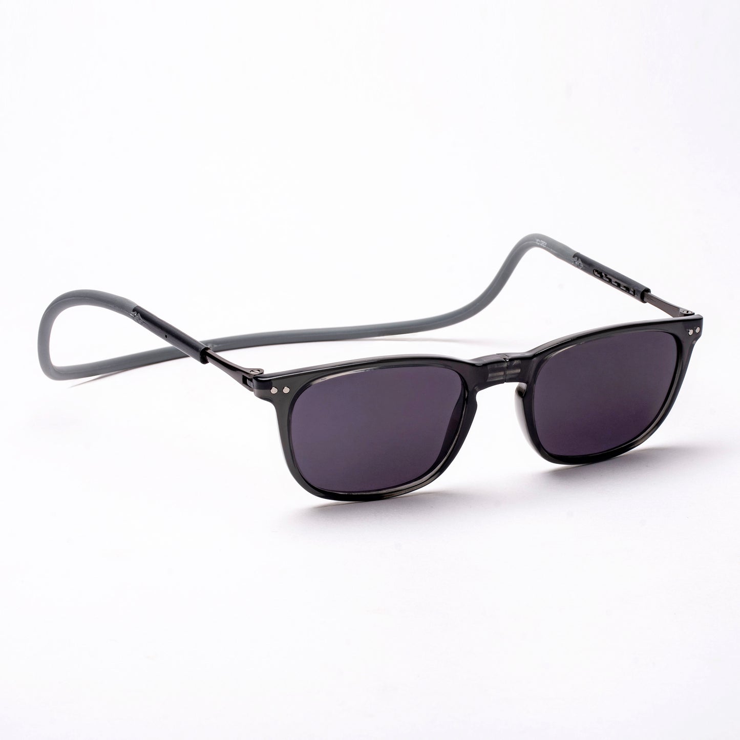 Vintage Square- Dark Grey Frame -Magnetic Sunglasses (VC54)