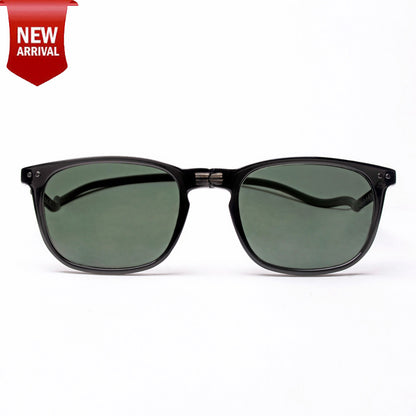 Vintage Square- Dark Grey Frame -Magnetic Sunglasses (VC51)