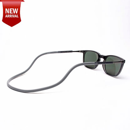 Vintage Square- Dark Grey Frame -Magnetic Sunglasses (VC51)