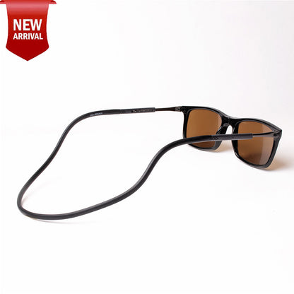 Classic Square- Black Frame -Magnetic Sunglasses