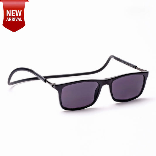 Classic Square- Black Frame -Magnetic Sunglasses