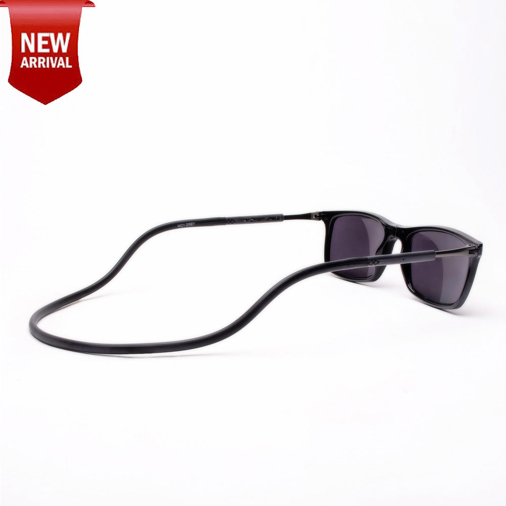 Classic Square- Black Frame -Magnetic Sunglasses