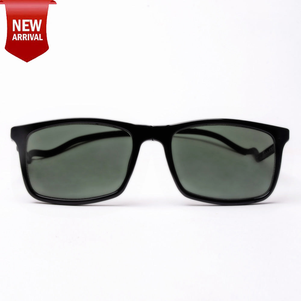 Classic Square- Black Frame -Magnetic Sunglasses