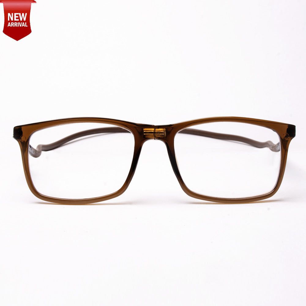 Classic Square Hang In Neck Reading Glasses With Flexible Head Band.