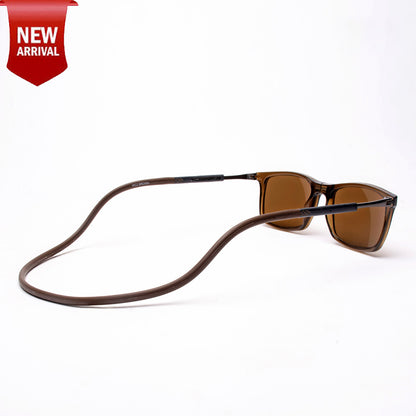 Classic Square- Brown Frame -Magnetic Sunglasses