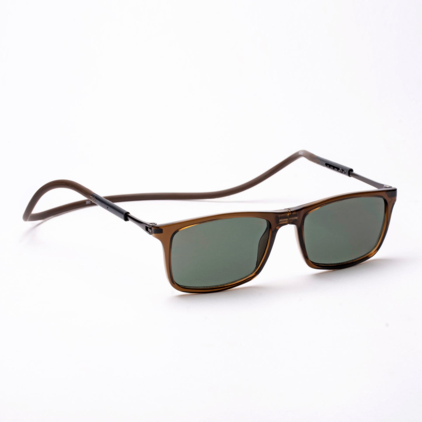 Classic Square- Brown Frame -Magnetic Sunglasses