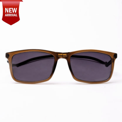 Classic Square- Brown Frame -Magnetic Sunglasses