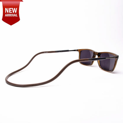 Classic Square- Brown Frame -Magnetic Sunglasses
