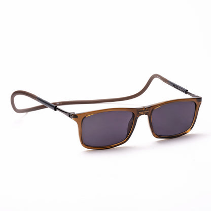 Classic Square- Brown Frame -Magnetic Sunglasses