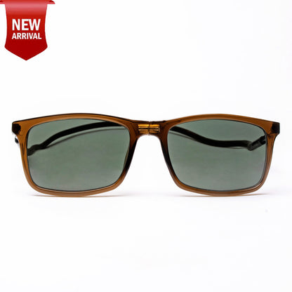 Classic Square- Brown Frame -Magnetic Sunglasses
