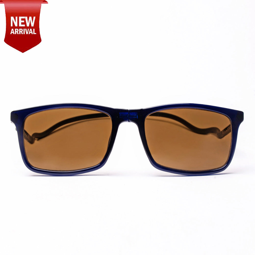 Classic Square- Dark Blue Frame -Magnetic Sunglasses