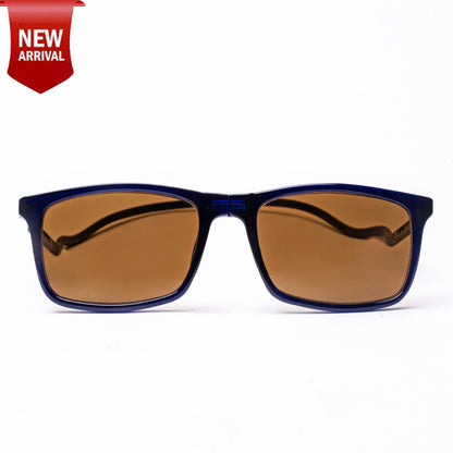 Classic Square- Dark Blue Frame -Magnetic Sunglasses