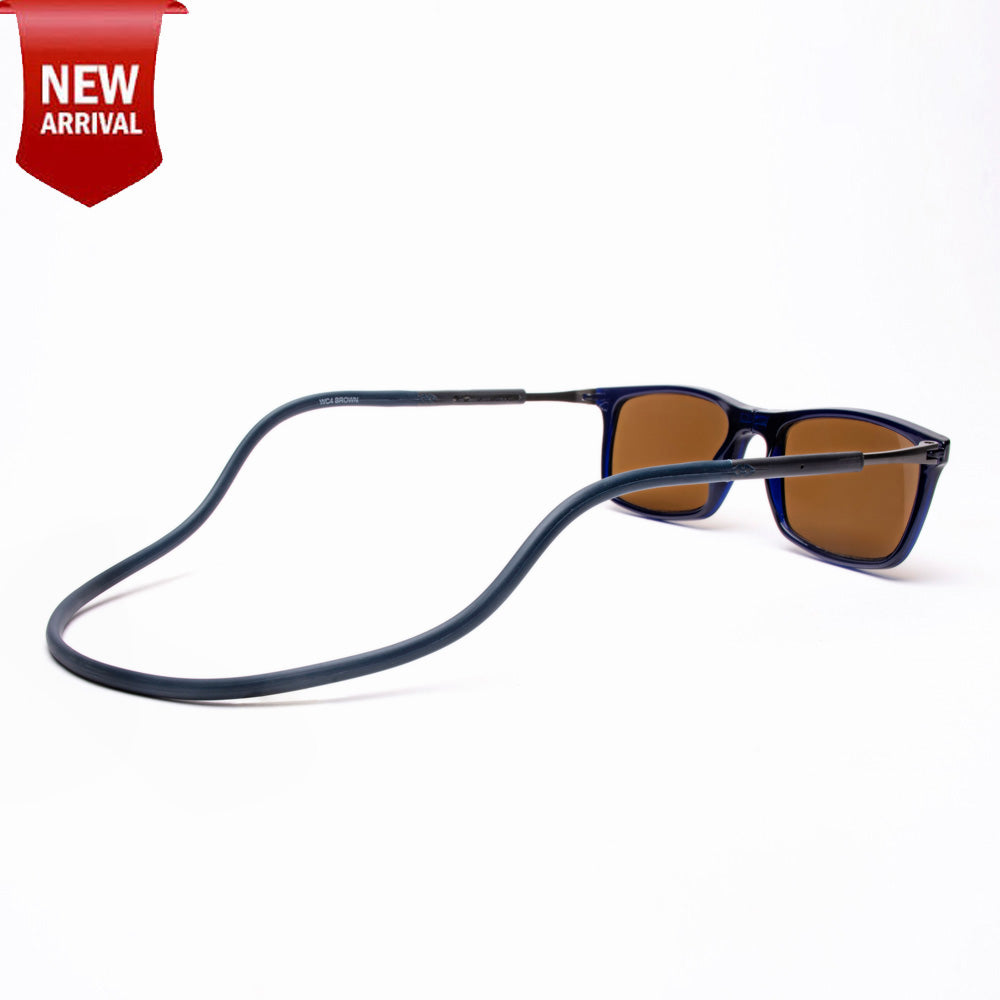 Classic Square- Dark Blue Frame -Magnetic Sunglasses