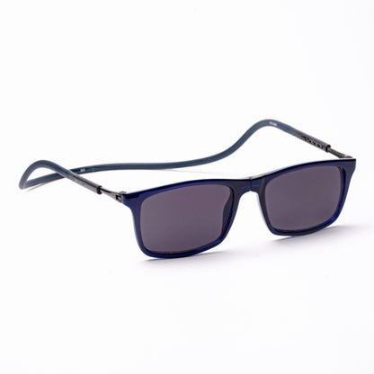 Classic Square- Dark Blue Frame -Magnetic Sunglasses