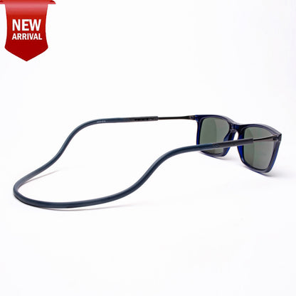 Classic Square- Dark Blue Frame -Magnetic Sunglasses