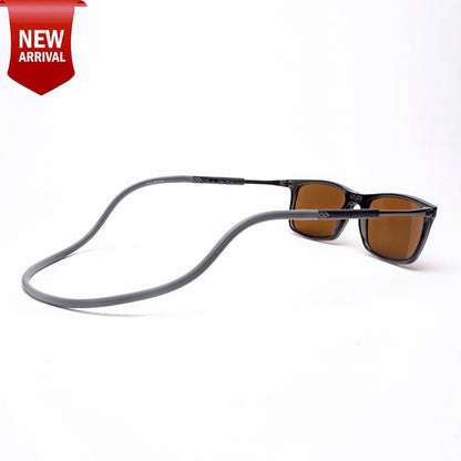 Classic Square- Dark Grey Frame -Magnetic Sunglasses