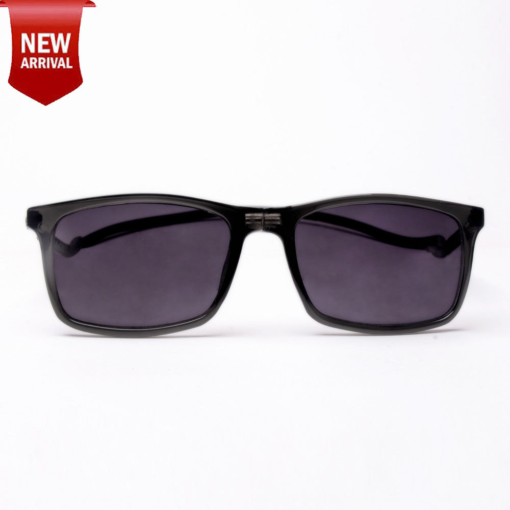 Classic Square- Dark Grey Frame -Magnetic Sunglasses