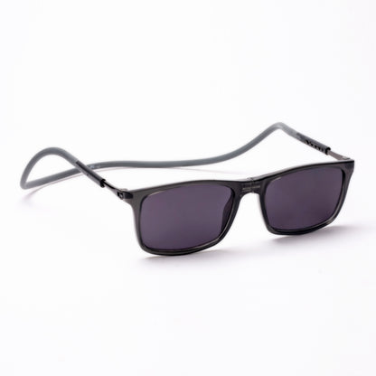 Classic Square- Dark Grey Frame -Magnetic Sunglasses