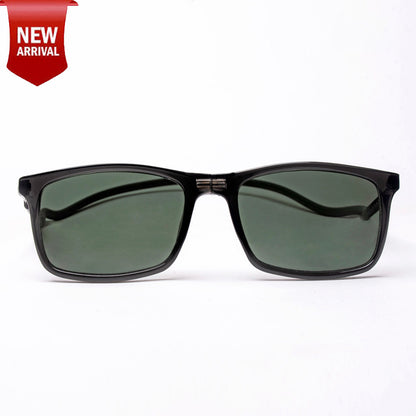 Classic Square- Dark Grey Frame -Magnetic Sunglasses