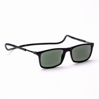 Classic Square- Black Frame -Magnetic Sunglasses