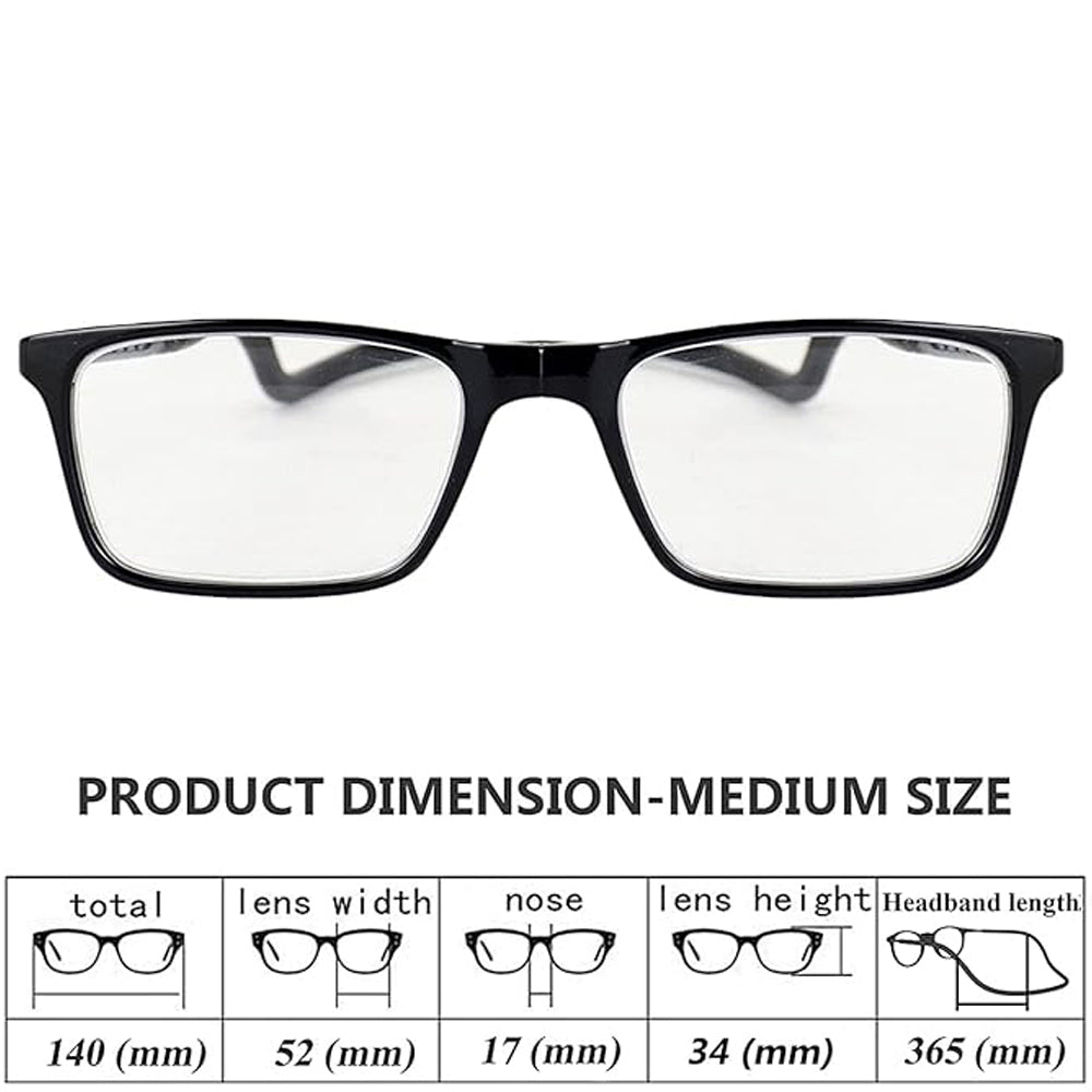 Magnetic Reading glasses with flexible head band-Save Rs.1300