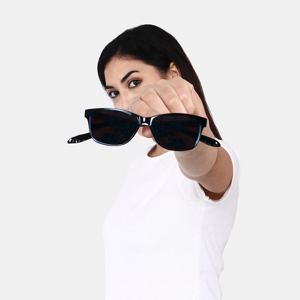 Wine Red Frame-Grey Lens- Unisex Polarized Sunglasses with long hang in neck sides-Small Size