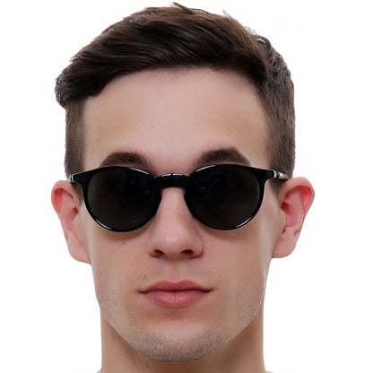 Black Frame - Green Lens - Hang in Neck Sunglasses 