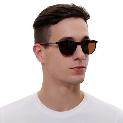 Wine Red Frame with Brown Lens Hang in Neck Sunglasses - Holi Offer - Grab it For Just Rs. 999 Only - iryzeyewear