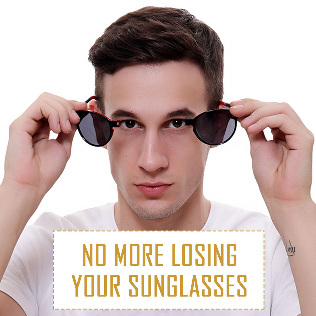 Wine Red Frame - Grey Lens - Hang in Neck Sunglasses - Holi Offer - Grab it For Just Rs. 999 Only - iryzeyewear