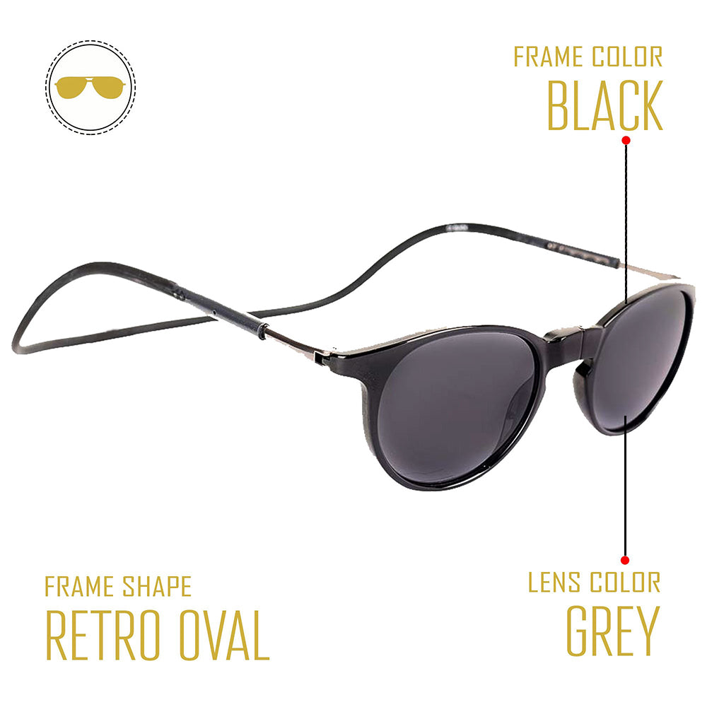 Black Frame - Green Lens - Magnetic Sunglasses. THE BIG SALE! Flat Rs. 800 Off