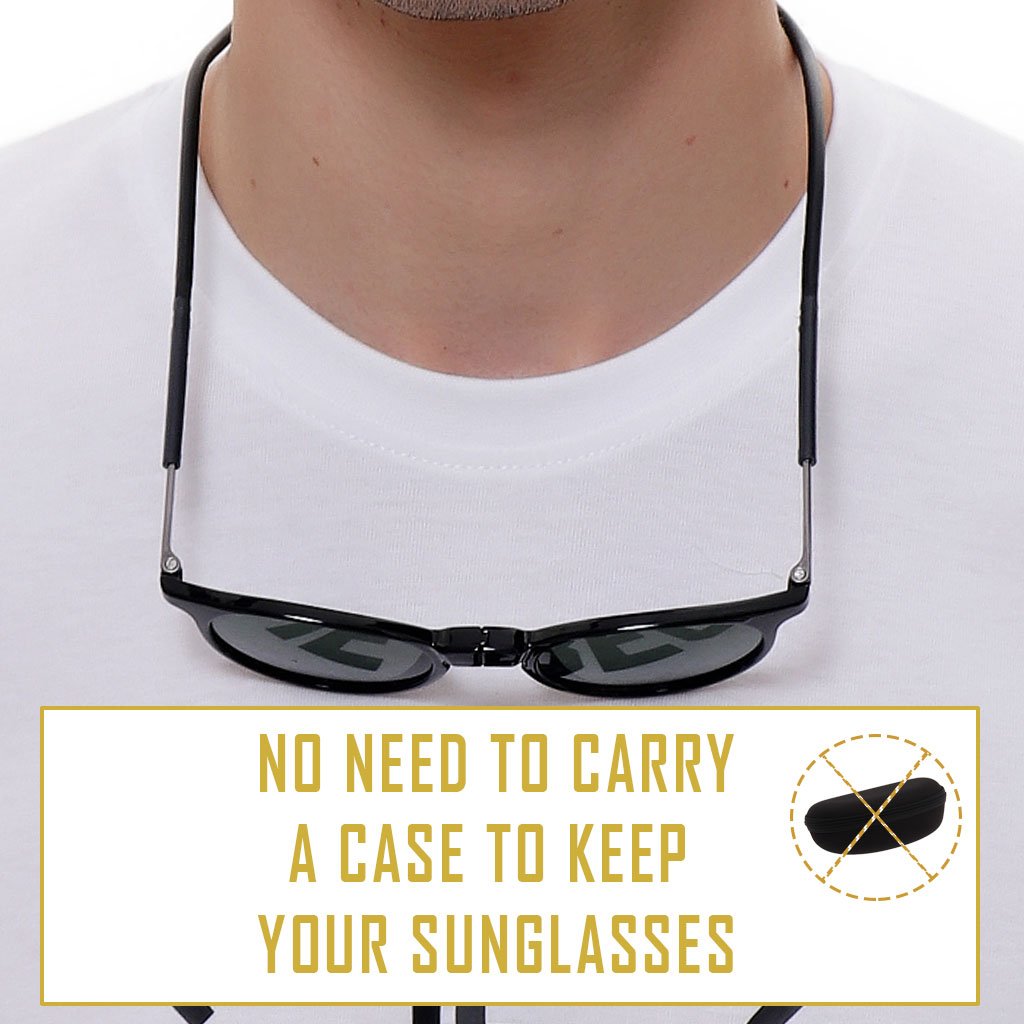 Magnetic Detachable Hang in Neck Sunglasses