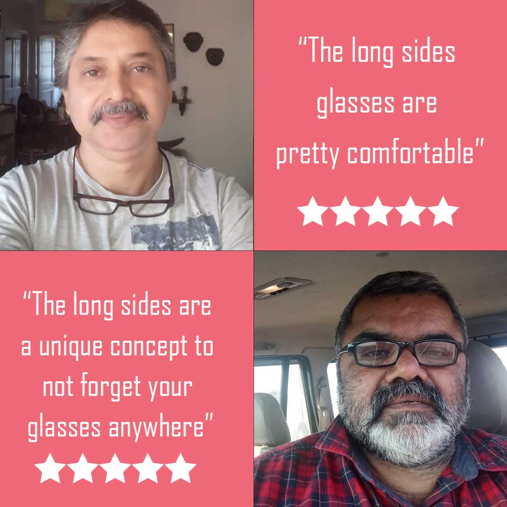 Reading hang in neck glasses with Long sides - iryz sunglasses