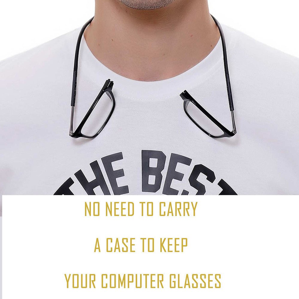 Square Computer Anti Blue Magnetic Glasses with Flexible Head Band. 🇮🇳 REPUBLIC DAY SALE! FLAT Rs. 1000 OFF (Limited Time Only)
