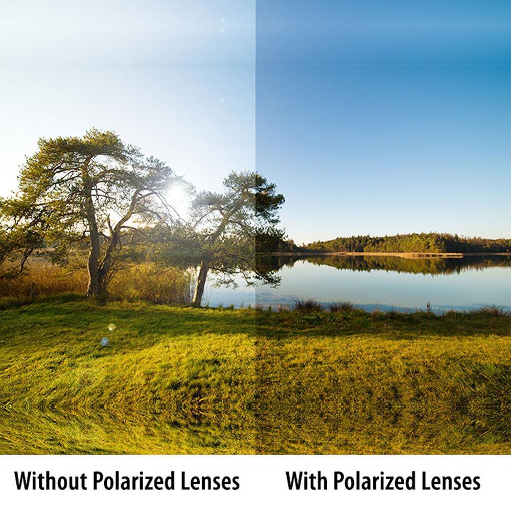 Black Frame - Black Lens- Unisex Polarized Sunglasses with long hang in neck sides-Small Size