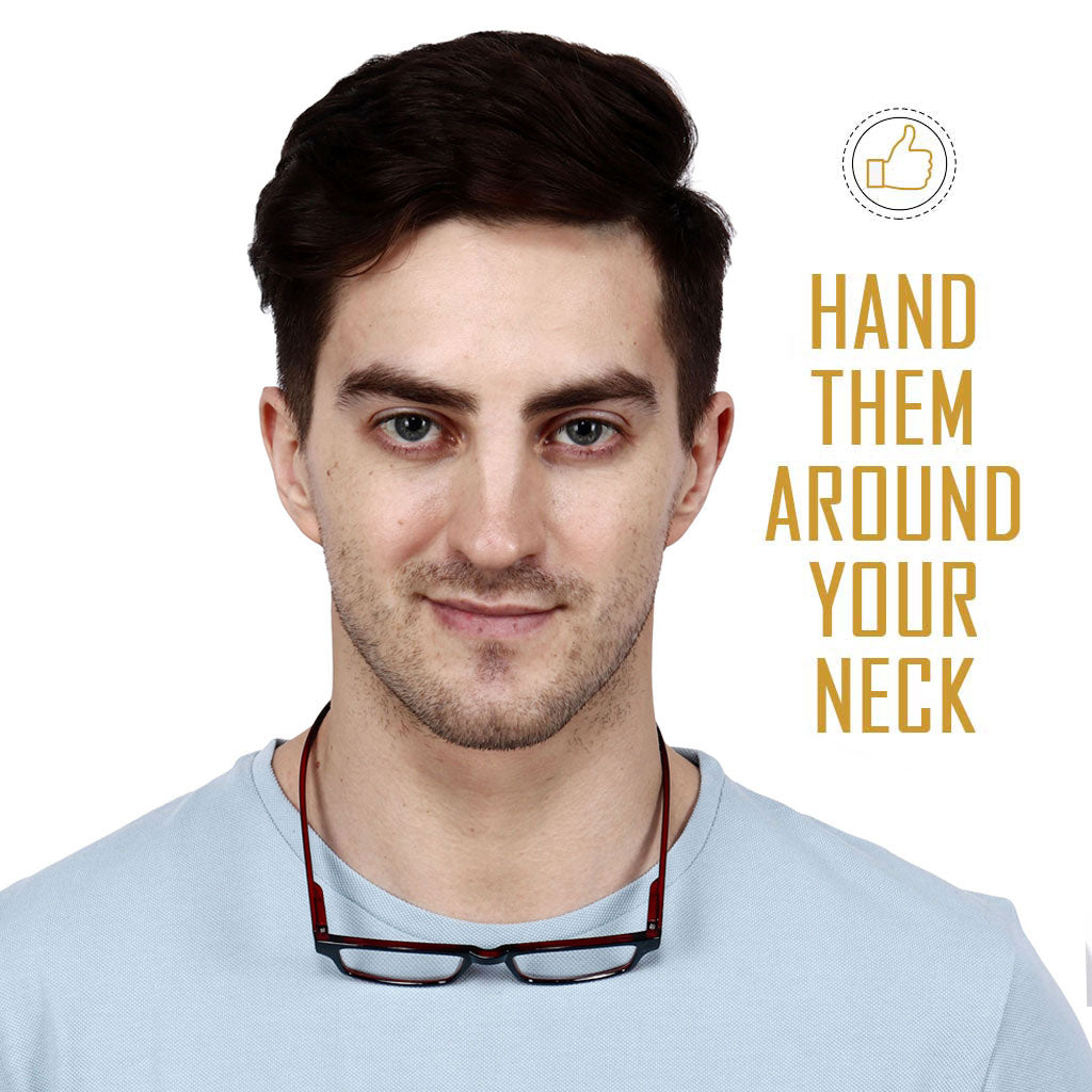 Reading hang in neck glasses with Long sides - iryz sunglasses